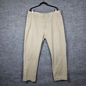 Polo Ralph Lauren Mens Classic Cotton Twill Chino Pants Tan Khaki 38x32